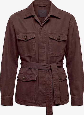 Veste mi-saison zero en marron : devant