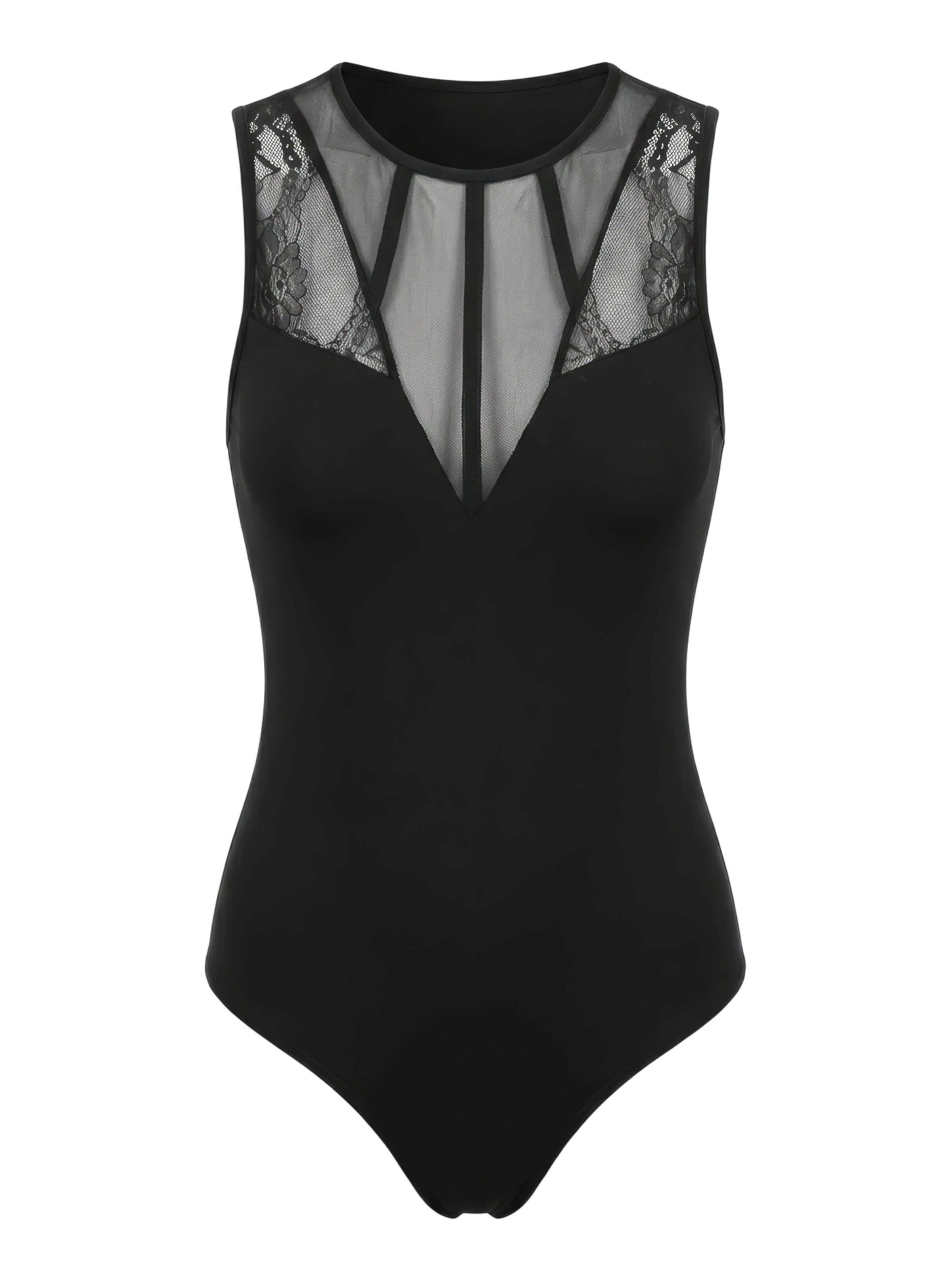 Tricou body 'Pamela' de la ABOUT YOU pe negru: față