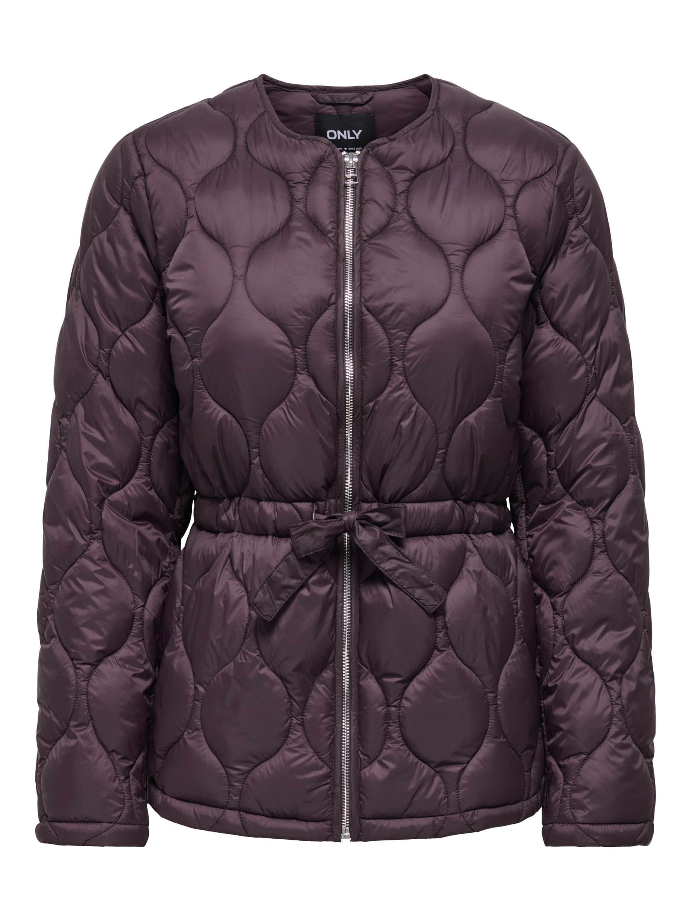 ONLY Veste mi-saison 'ONLAMARA' en aubergine, Vue avec produit
