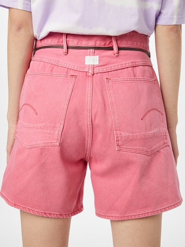 Wide leg Pantaloni de la G-Star RAW pe roz