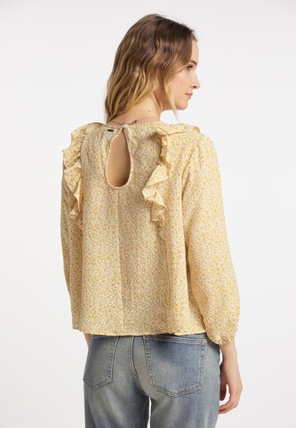 Camicia da donna di DreiMaster Vintage in giallo