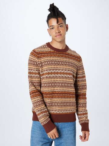 Samsøe Samsøe Sweater 'KYLE' in Brown: front