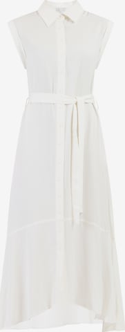 Robe-chemise RISA en blanc : devant