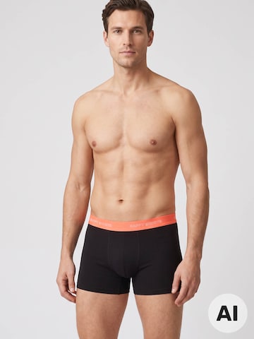 Happy Shorts - Calzoncillo boxer ' Week Mix ' en negro: frente