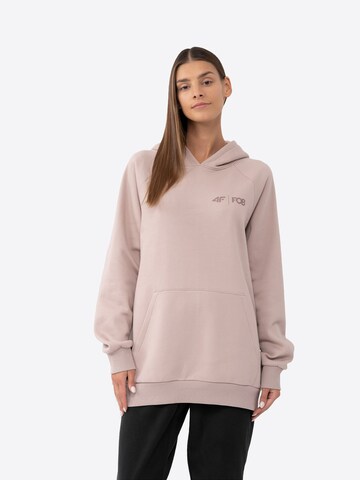 Sweat de sport 4F en beige : devant