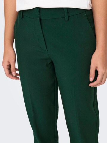 ONLY Regular Trousers with creases 'VERONICA ELLY' in Green