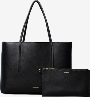 Cabas Calvin Klein en noir : devant