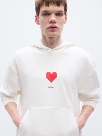 HUGO Majica 'Dalentinos' | bela barva