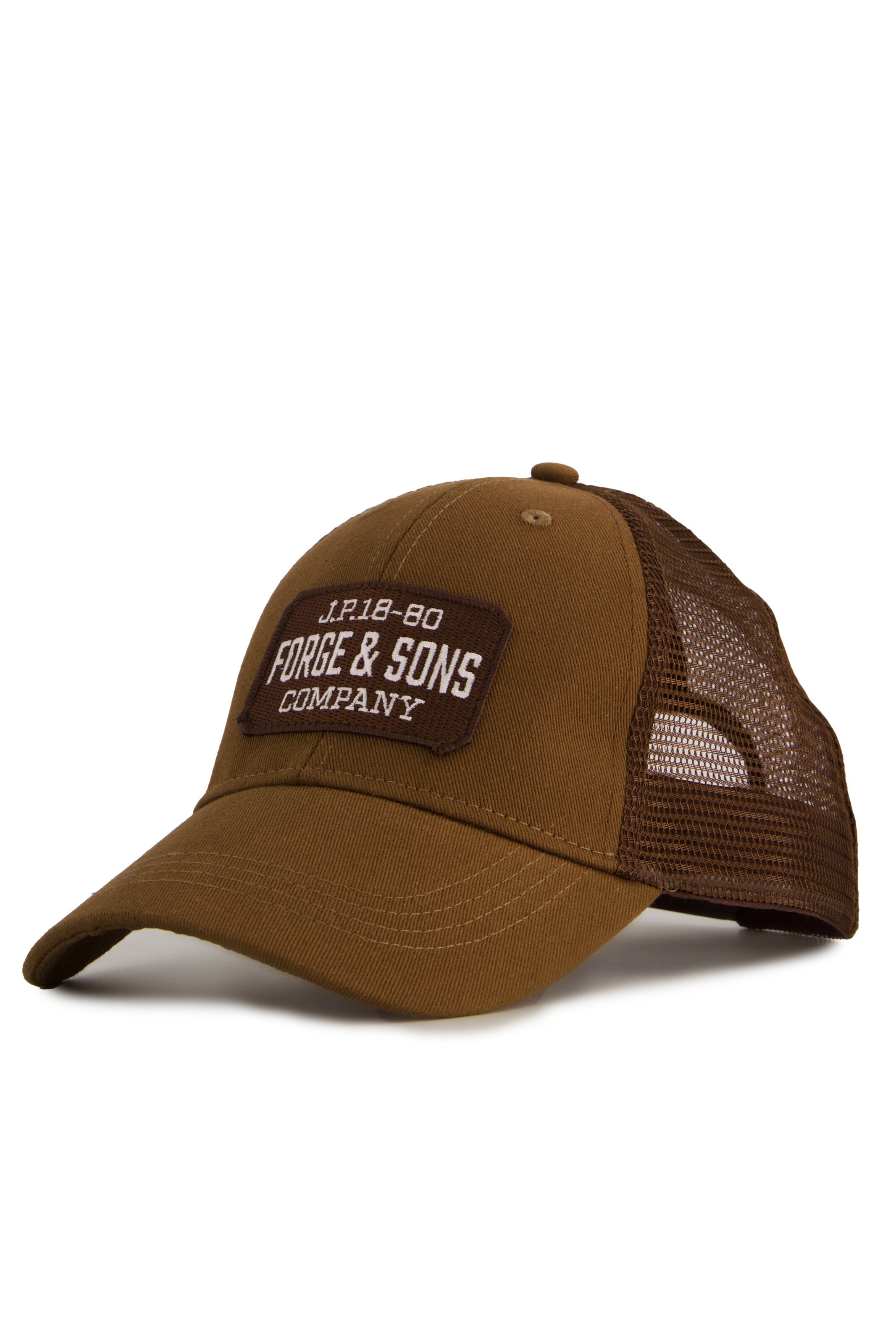 JP1880 Cap in Braun: Vorderseite