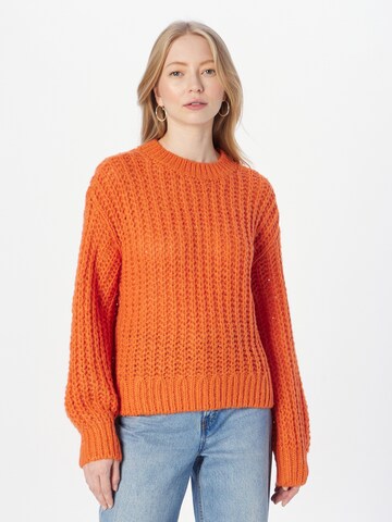 MSCH COPENHAGEN Sweater 'Inari Heidi' in Orange: front
