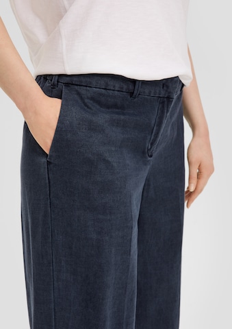 s.Oliver Red Label Plus Wide leg Broek in Blauw