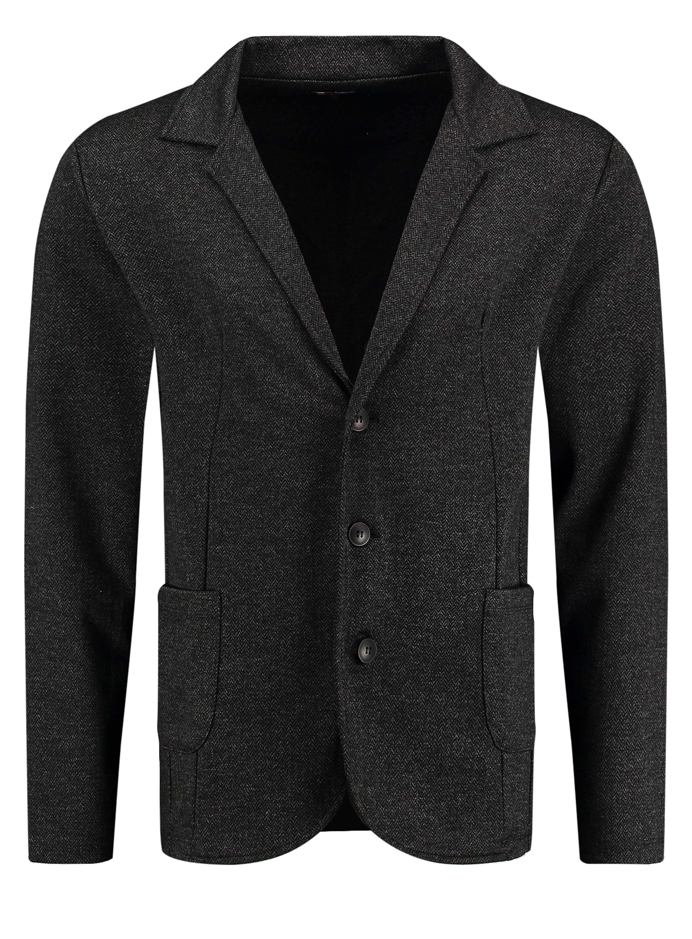 Key Largo Кофта на молнии 'JIM' в Серый: спереди