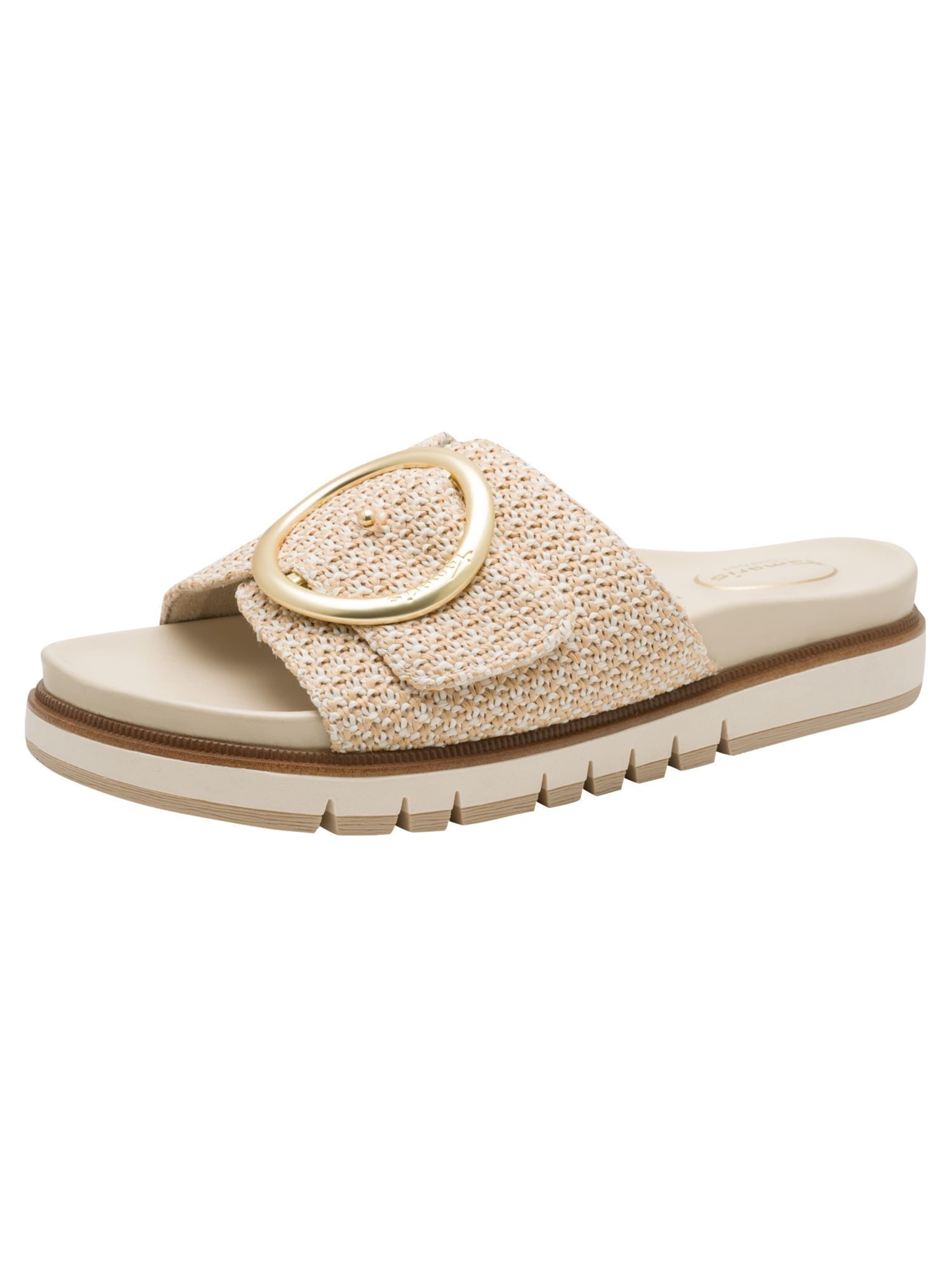 Tamaris Muiltjes in Beige: voorkant