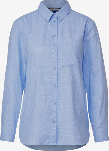 STREET ONE Blouse 'Chambray' in Blauw: voorkant