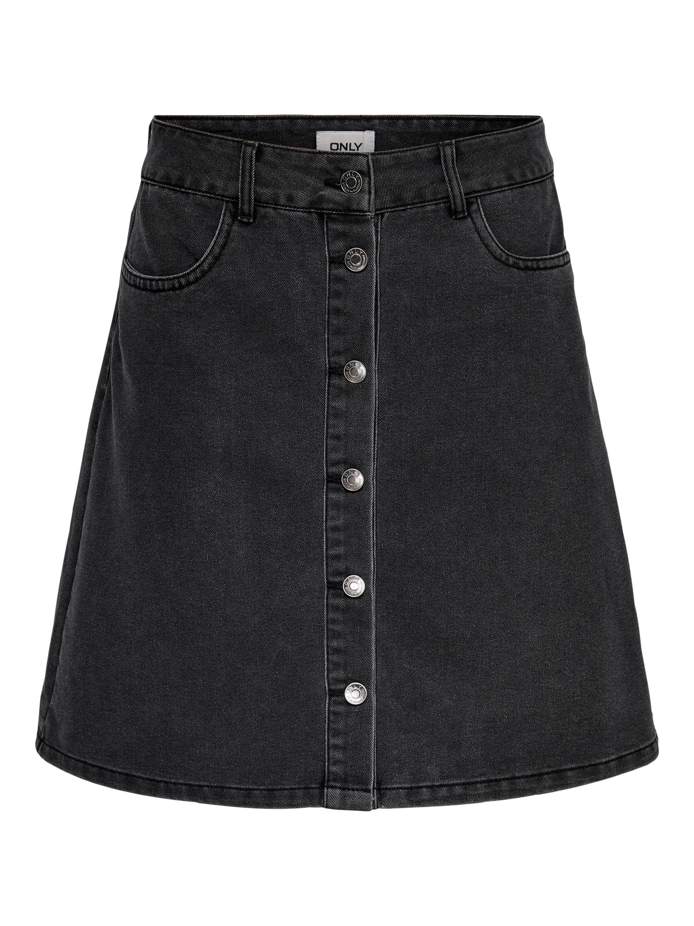 Only Petite Nederdel 'FARRAH' i sort: forside