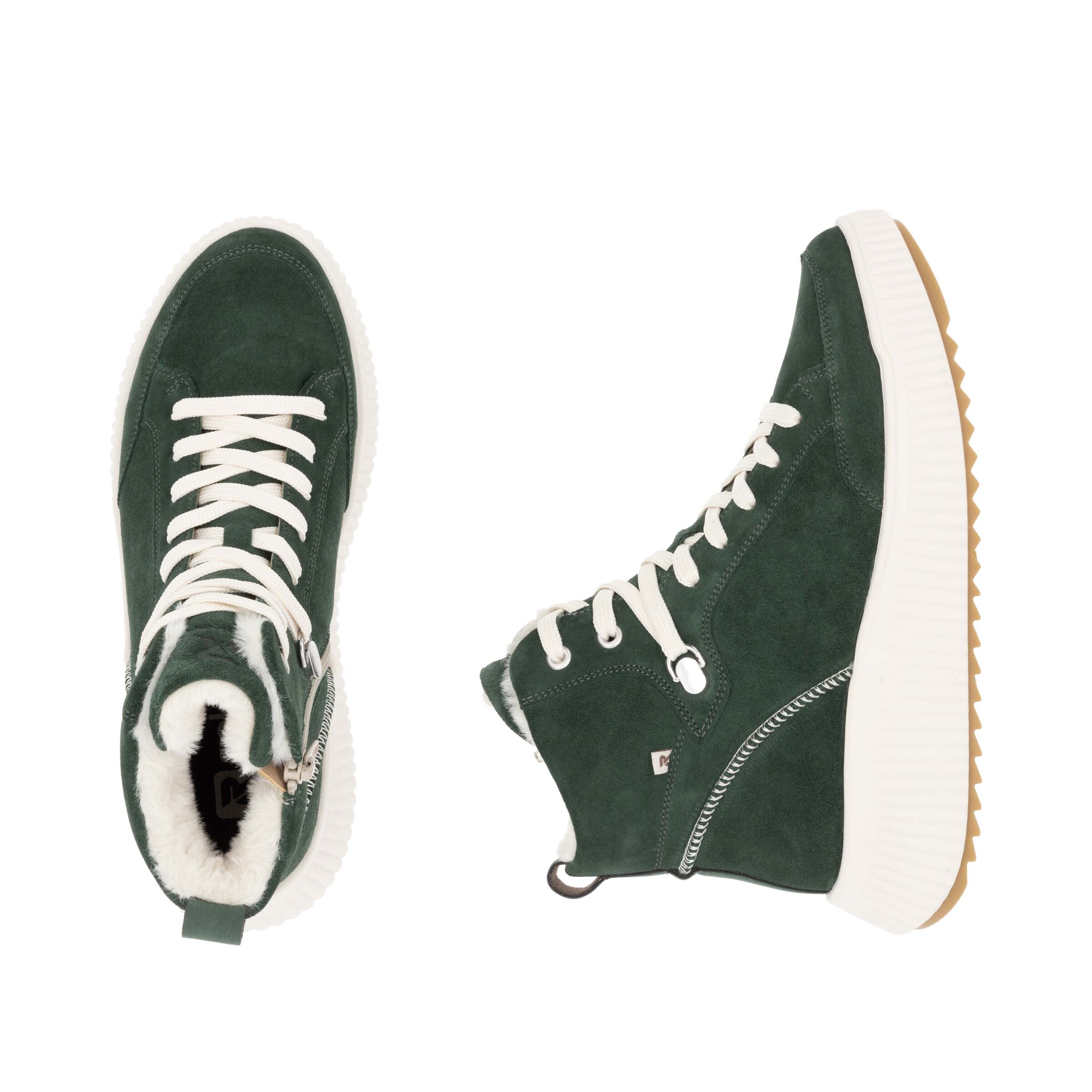 Bottines à lacets 'W1771' Rieker en vert