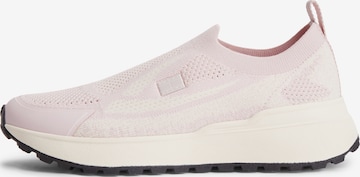 Tommy Jeans Slip on -tennarit värissä vaaleanpunainen: etupuoli