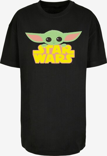 F4NT4STIC T-Shirt 'Star Wars The Mandalorian The Child' in gelb / hellgrün / koralle / schwarz, Produktansicht
