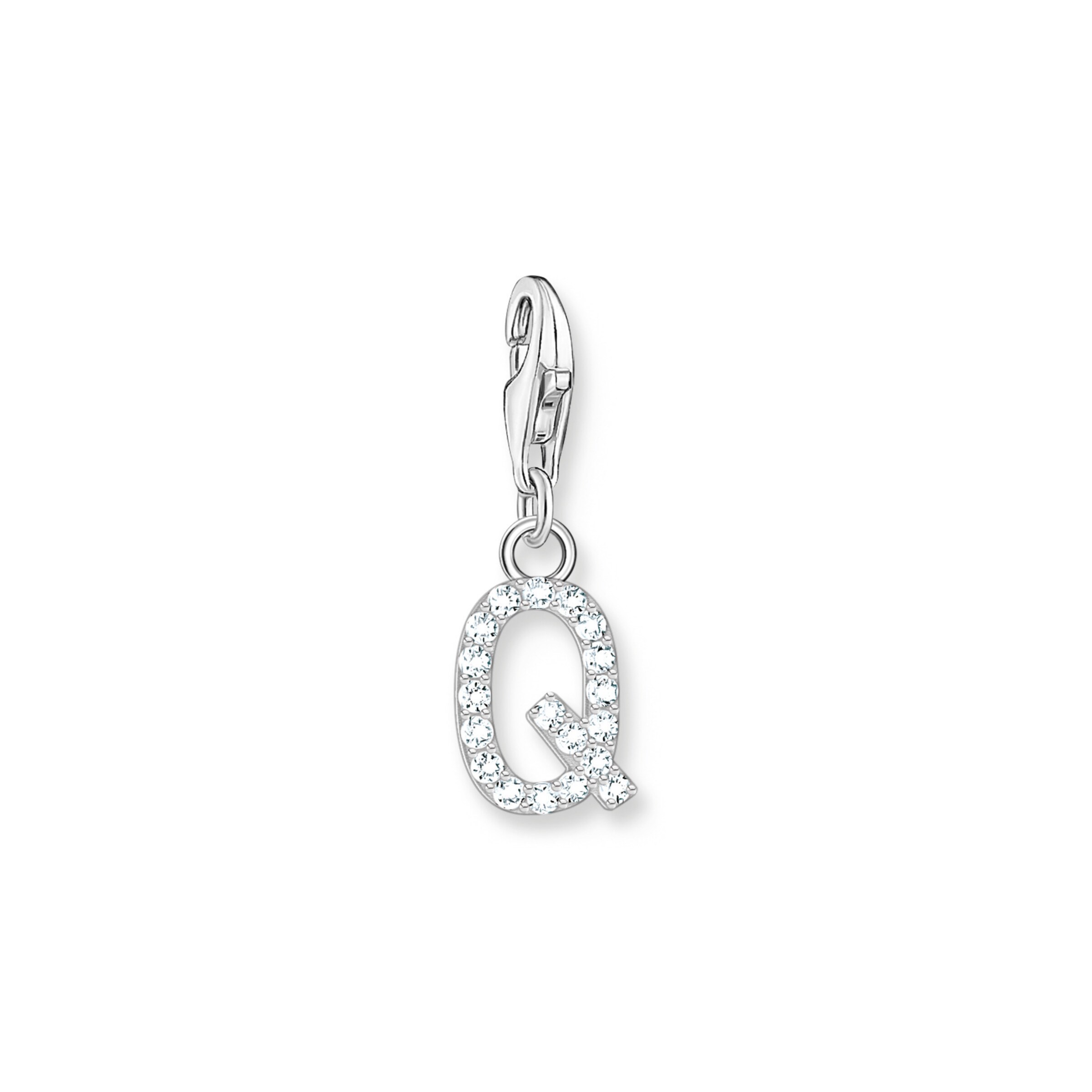 Thomas Sabo Pendant 'Q' in Silver: front