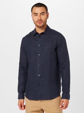 Samsøe Samsøe Regular fit Button Up Shirt 'LIAM' in Blue: front