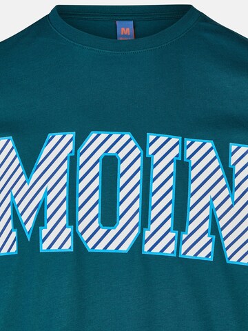 salzhaut Shirt 'Diek - Moin' in Blue: front