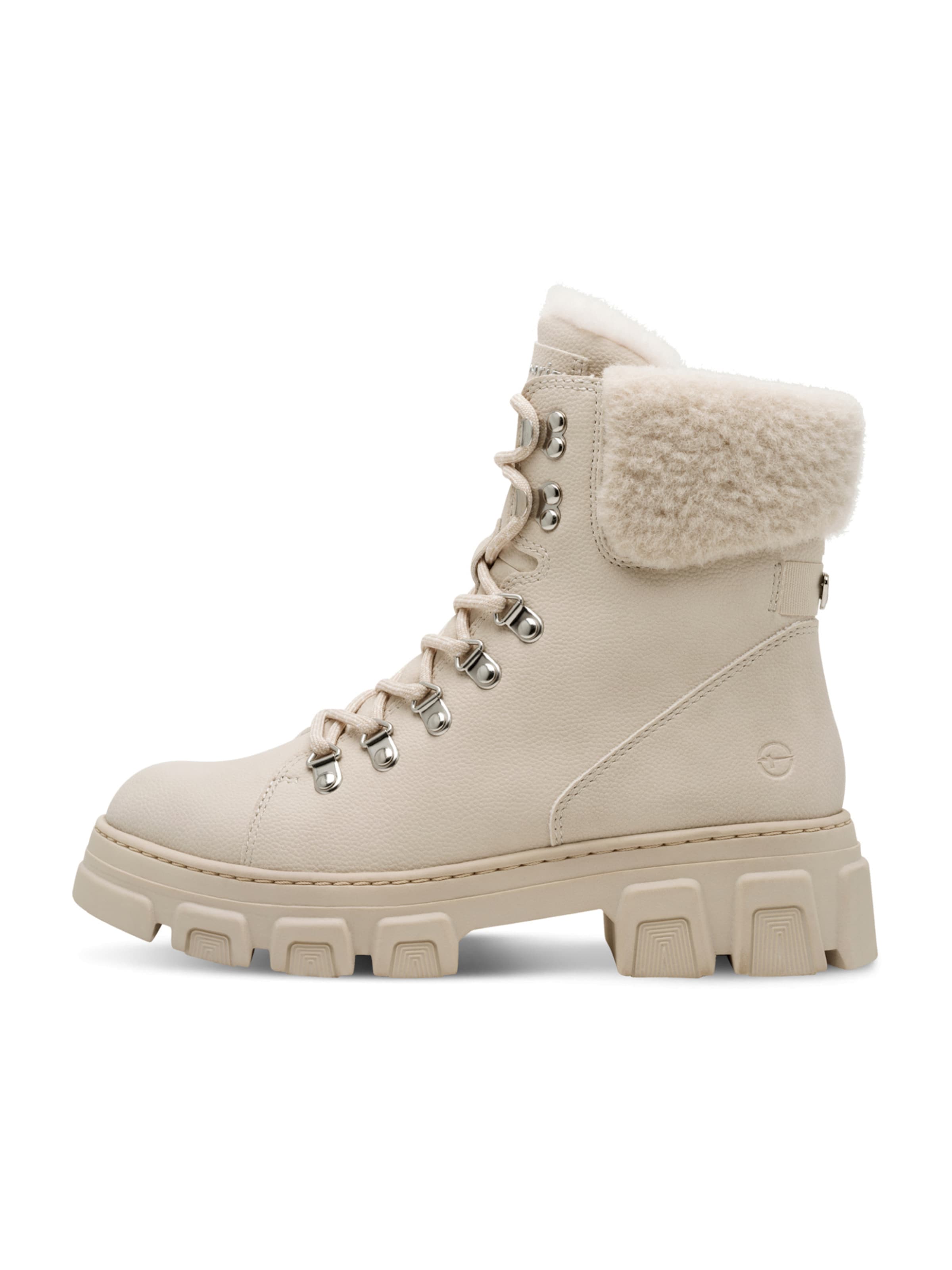 Bottines à lacets Tamaris en beige