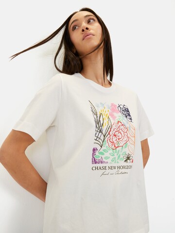 CAMEL ACTIVE T-Shirt mit Print in Weiß