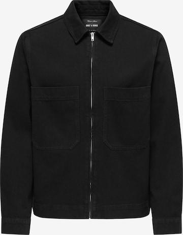 Only & Sons Välikausitakki 'ONSCassel' värissä musta: etupuoli