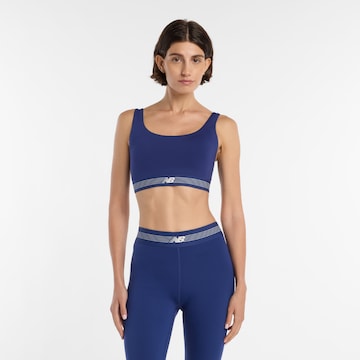Bustier Soutien-gorge de sport 'AC Train' new balance en bleu : devant