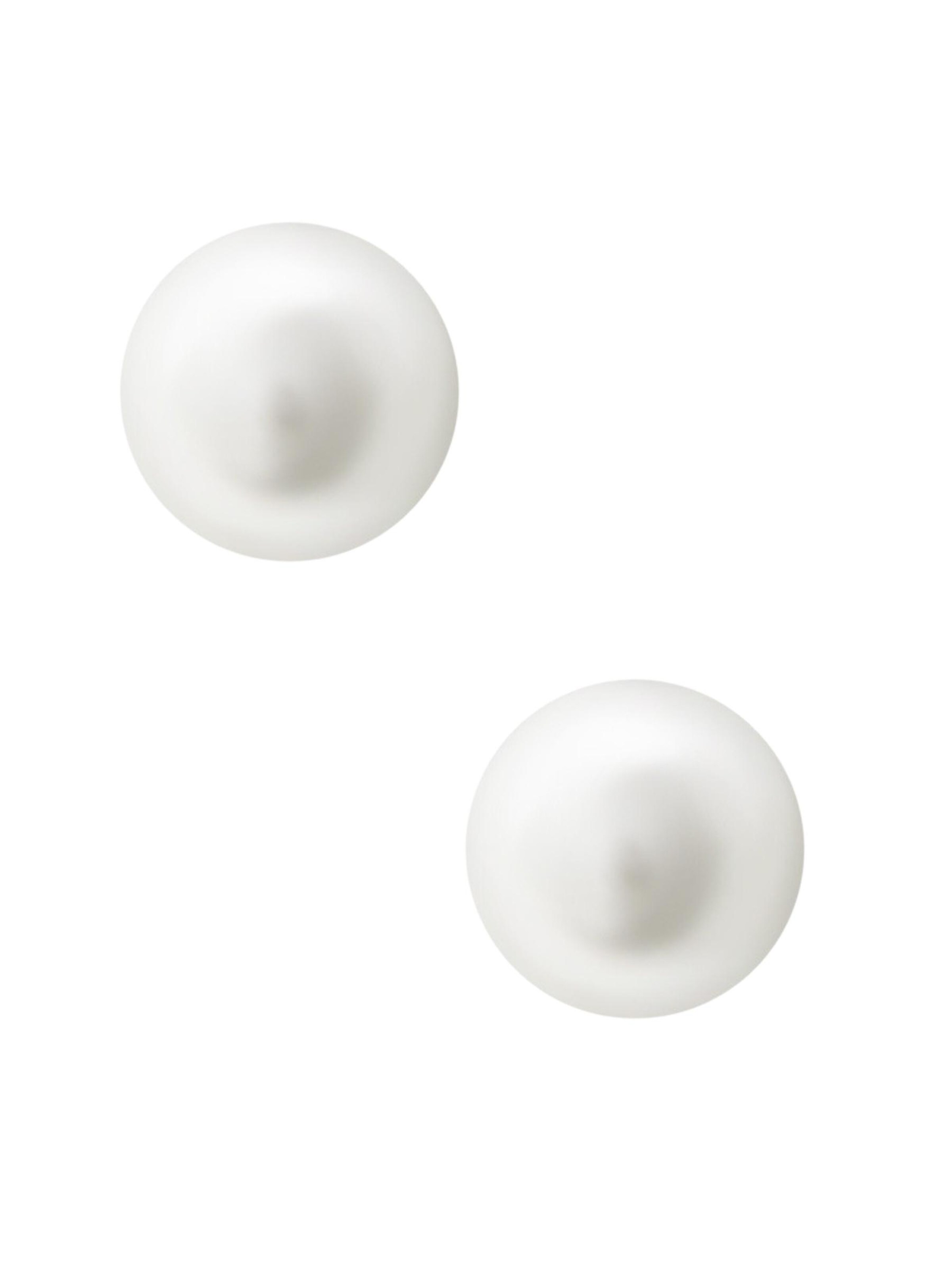 Maxte Earrings 'Oorknopjes' in White
