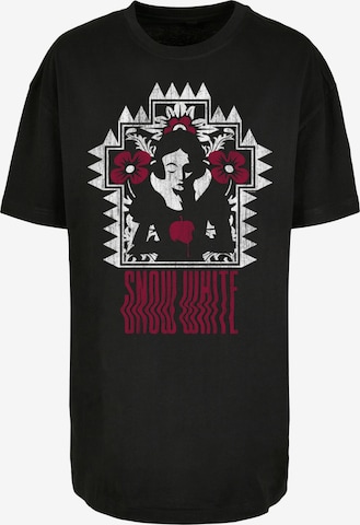 T-shirt 'Disney Boys Snow Weiß Warped' F4NT4STIC en noir : devant