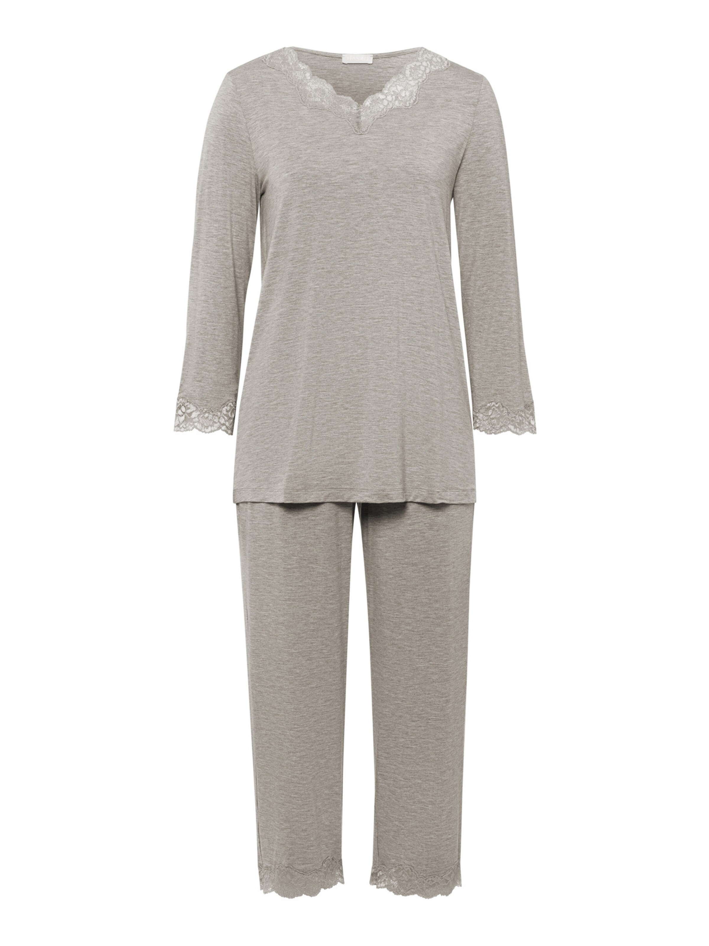 Pyjama ' Natural Elegance ' Hanro en gris : devant