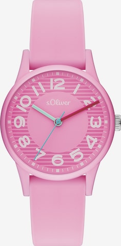 s.Oliver Analog Watch in Pink: front