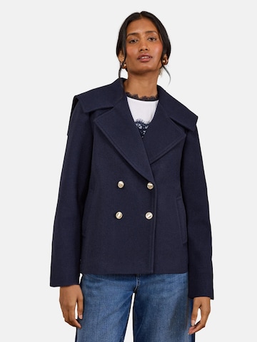 Cappotto di mezza stagione di love & roses in blu: frontale