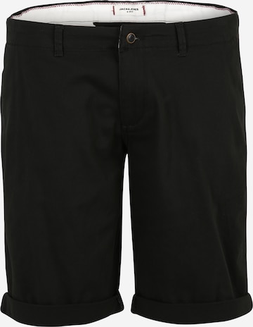 Pantaloni eleganți 'Dave' de la Jack & Jones Plus pe negru: față