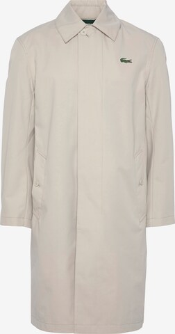 LACOSTE Between-Seasons Coat in Beige: front