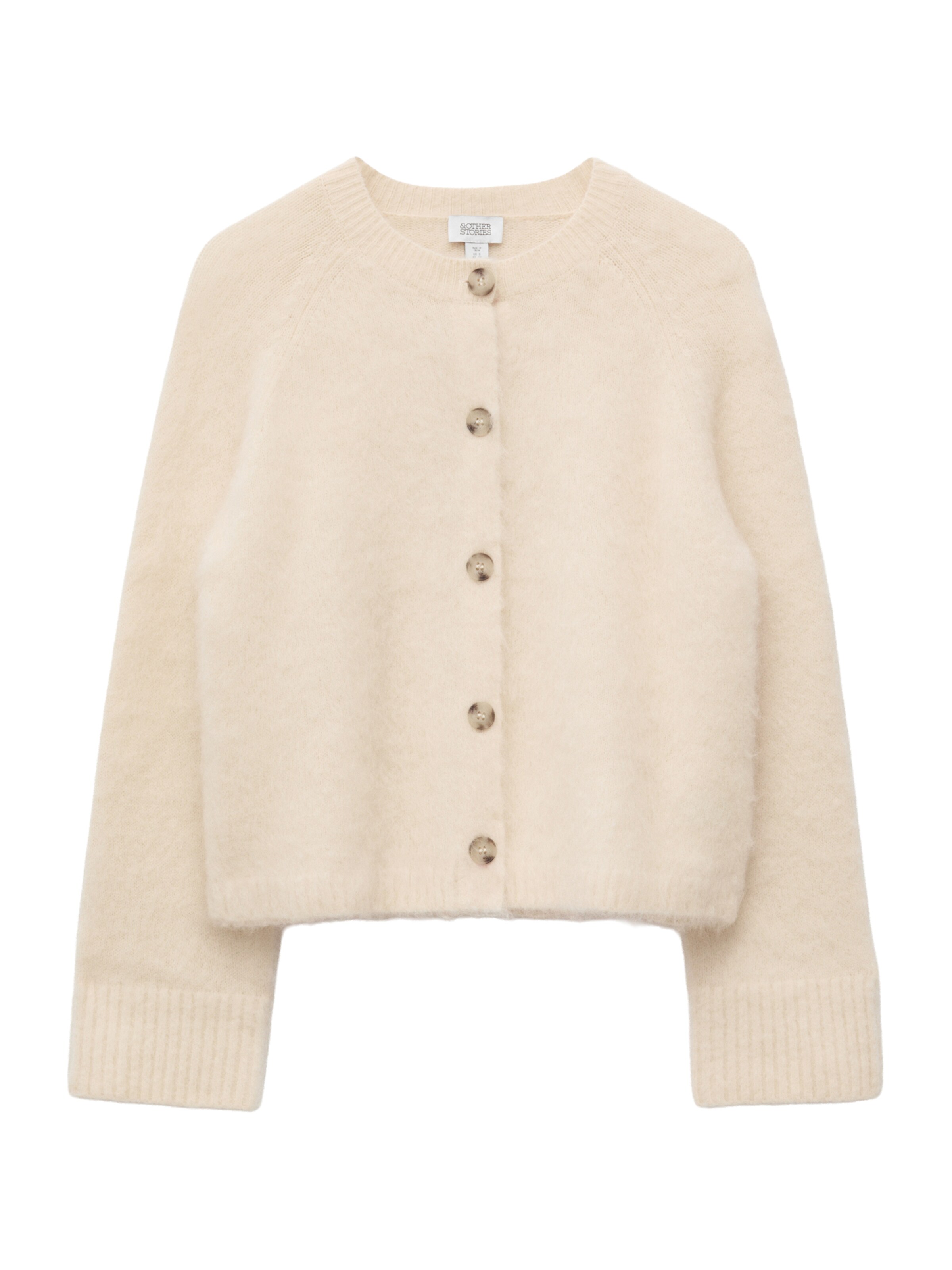 & Other Stories Strickjacke in Beige: Vorderseite