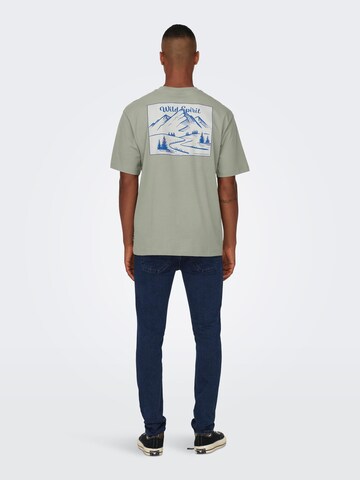 Only & Sons T-Shirt 'ELI' in Grün