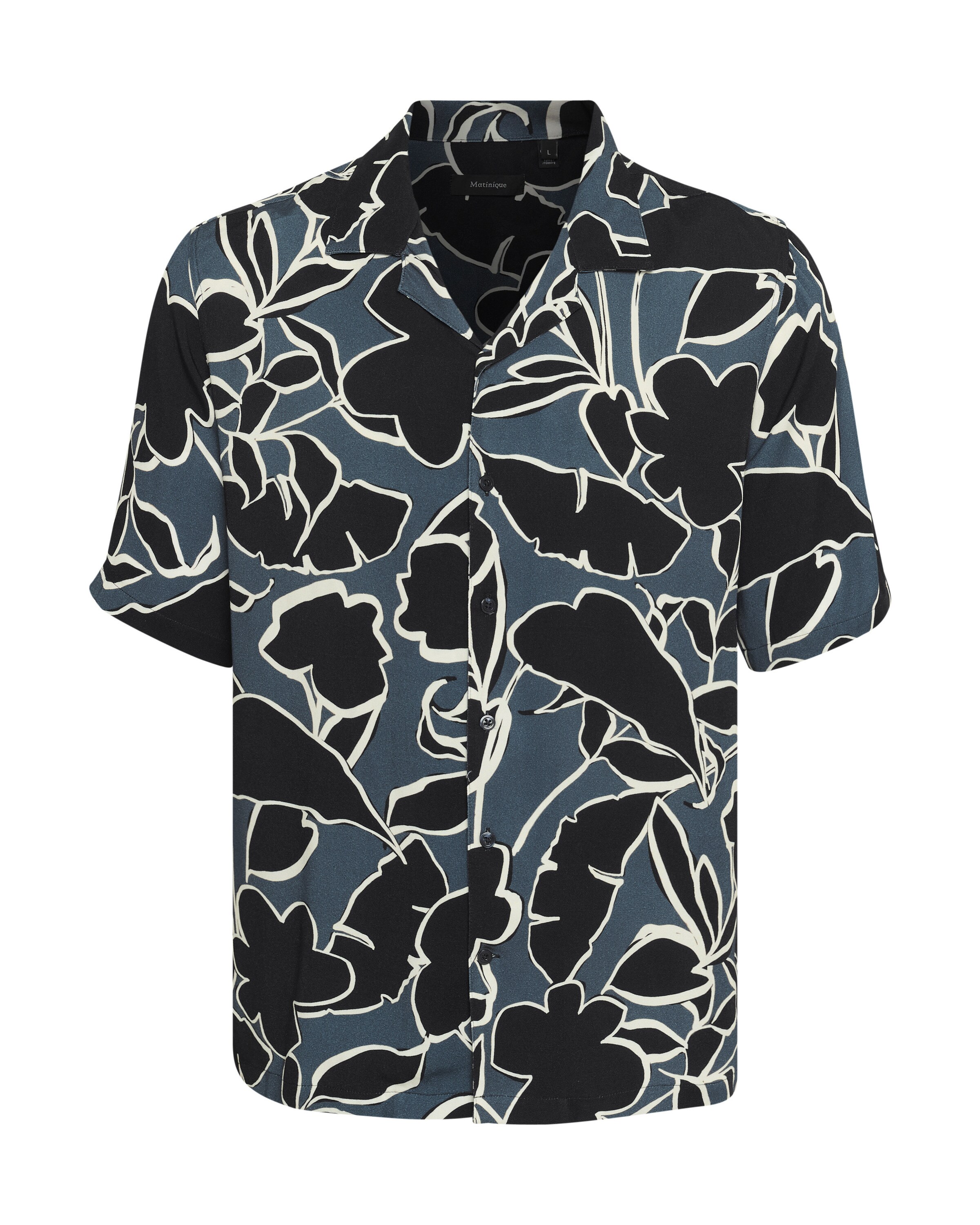 Coupe regular Chemise 'Klampo' Matinique en bleu : devant