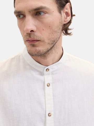 TOM TAILOR Regular fit Button Up Shirt in White