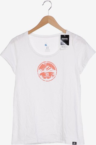 SALOMON T-Shirt L in Weiß: predná strana