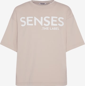 SENSES.THE LABEL T-Shirt in Beige: predná strana