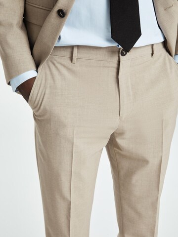 SELECTED Slimfit Pantalon in Beige