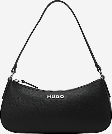 HUGO Red - Mala de ombro 'Chris' em preto: frente