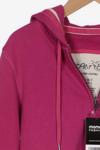 ESPRIT Sweatshirt & Zip-Up Hoodie in M in Pink