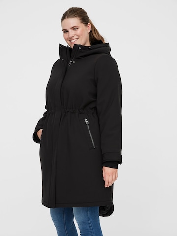 Vero Moda Curve Overgangsjakke i sort: forside