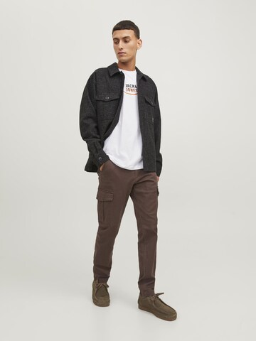 JACK & JONES regular Cargobukser 'Marco Joe' i brun