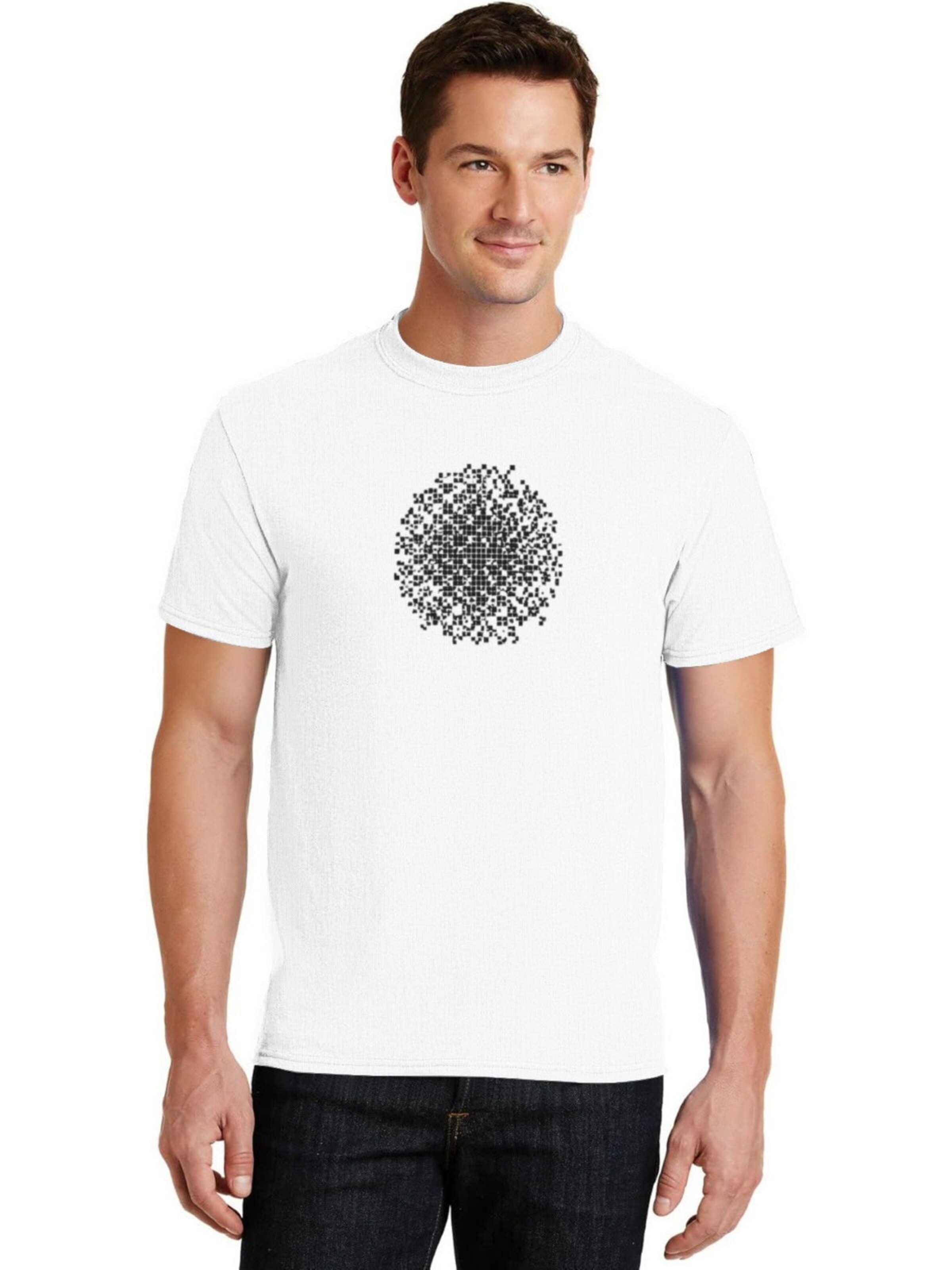 HUSKSWARE Shirt 'Grafik'‌‌‌‌‌ in Weiß: Vorderseite