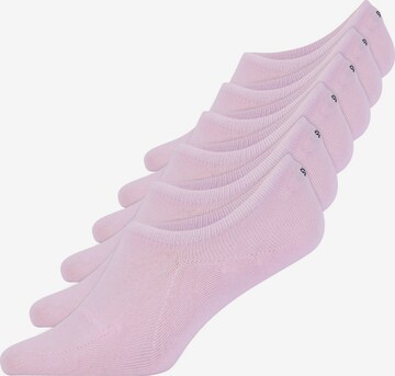 SNOCKS Athletic Socks in Pink: front