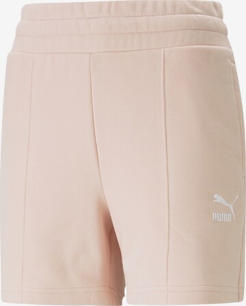 PUMA Regular Pants in Beige: front